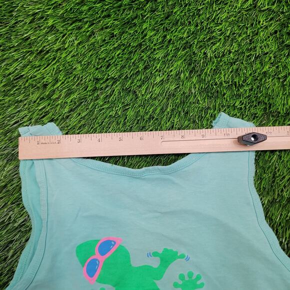 Vintage 90s Hang Loose Gecko Hawaii Tank Top Womens Small Cropped - Picture 10 of 11